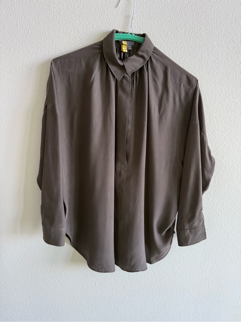 Vince Brown Relaxed Button-Down Shirt